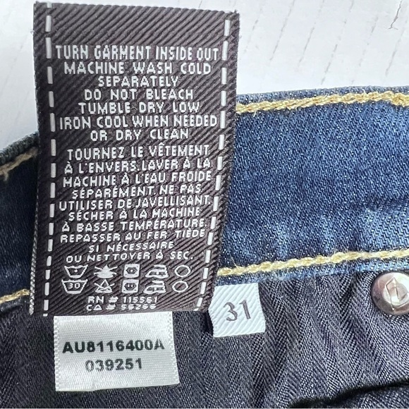 7 FOR ALL MANKIND Women's Rolled Hem Bermuda Denim Shorts Size 31 - Picture 13 of 16